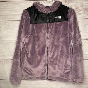 The North Face Mauve Oso full zip up girl’s hooded jacket